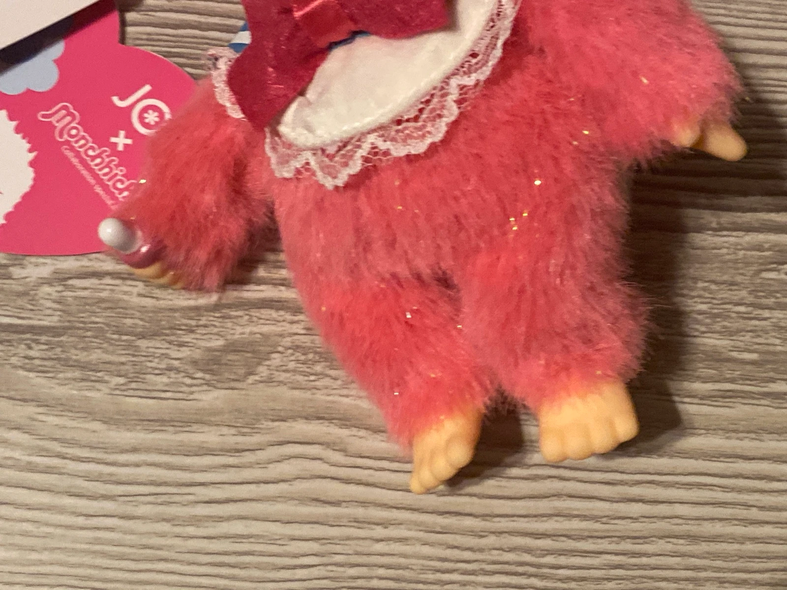 🌸✨ 🌸 Monchhichi x JOL -  Rose Pailleté – Neuf avec Étiquettes – Import Japon - Rare ✨ – photo 3